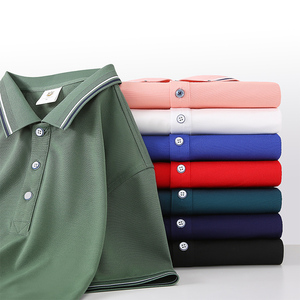 Diseño personalizado blanco puro negro Golf para <span class=keywords><strong>Polo</strong></span> camiseta para hombres mujeres tejido en blanco bordado impresión Golf ropa - Product Image 2