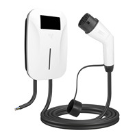 Station de recharge murale pour véhicules électriques 32A 3 phases 7KW / 11KW / 22KW Type 2, compatible Wallbox, écoénergétique pour la maison