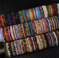 Bracelet de yoga tendance pour femme avec perles en pierre naturelle de 4 mm en forme de boule, bracelet élastique de haute qualité, bracelets perlés à la mode