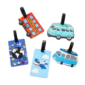 Customised Soft Pvc Airport Luggage Tag Animal Shape Silicone Id Rubber Golf Bag Tag Luggage Tag Travel Accessories for Gifts