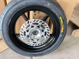 Roues avant et arrière Supermoto de 12 pouces avec engrenages et pignons, pneus 110/70-12, 120/70-12, jante en aluminium 2,5*12/3,0*12 pouces - Product Image 2