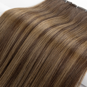 Extensions <span class=keywords><strong>per</strong></span> <span class=keywords><strong>capelli</strong></span> all'ingrosso europei invisibili, sottili, senza cuciture, a doppia trama, colore Balayage Piano, Genius Weft - Product Image 6