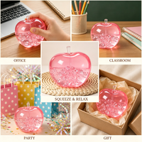 Jouet Squishy Pomme en TPR à Montée Lente, Anti-Stress, Jouet Sensoriel à Presser, Cadeau pour Enfants, Adolescents et Adultes, Vente en Gros