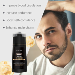 Vente en gros JAYSUING formule douce contrôle de l'huile lisse et rafraîchissante 2-en-1 shampooing de <span class=keywords><strong>teinture</strong></span> pour cheveux réparateur pour hommes - Product Image 3