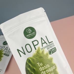 Sachets de supplément en aluminium design personnalisé Sachet de poudre d'extrait de nopal et de cactus avec thermoscellage Sachets debout quantité minimale de commande 100pcs - Product Image 5