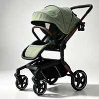 Poussette de luxe Landleopard Kingkong avec grande capote de protection solaire, pliable, 0-3 ans, 20 kg, Bebek Arabasi