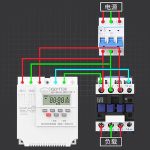 Interruptor de tiempo digital trifásico Kg317t 380V 30A Ip44 para control de ventilador de oxigenación - Product Image 2