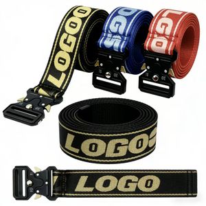 Cintura Tattica Sportiva da Uomo con Logo Personalizzato, Fibbia in Lega di Zinco Resistente, Cinture in Tessuto per Esterni con Chiusura Magnetica - Product Image 1