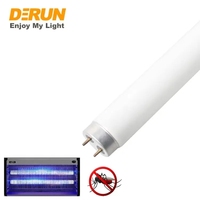 Trampa para insectos y mosquitos para exteriores de 365nm, luz de tubo azul para matar mosquitos 4W 6W 8W 10W 15W 18W T5 T8 LED, luz de tubo azul para matar mosquitos, UVA