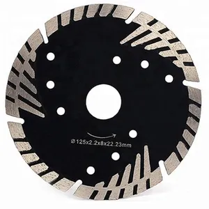 Atacado Cortador Angle Grinder Acessório 4 Polegada Diamante Turbo Saw Blade para Cortar Pedra/Mármore/Granito