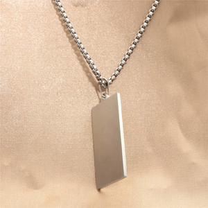 Stainless Steel <b>Cross</b> Pendant Rainbow Color Men's Necklace Geometric Themed Fashion Jewelry 280641 - Product Image 2