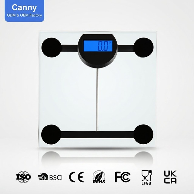 Custom Logo Digital Bathroom Scale 180kg Tempered Glass LCD Display Electronic Body Weight Scale OEM Private Label Factory