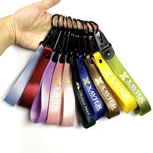 Lanières de cou en polyester à impression de sécurité avec sublimation de colorant et logo personnalisé avec porte-cartes en pvc et porte-clés et téléphone portable - Product Image 3