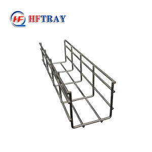 Plateau de câbles en treillis métallique en acier doux SS304 pour extérieur 200*100, plateau de câbles en treillis métallique en aluminium, panier de câbles en acier - Product Image 5