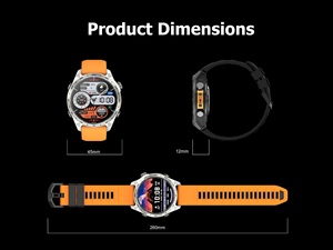 Reloj Inteligente <span class=keywords><strong>GPS</strong></span> AMOLED de 1.43 Pulgadas, Resistente al Agua IP68, Barómetro y Brújula, Carga Magnética, Reloj Deportivo Resistente para Exteriores OEM/ODM - Product Image 3