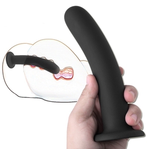 Tapón anal de silicona al por mayor, dispositivo de masturbación masculina y femenina, consolador con ventosa, pene, corte trasero, tapón anal, Juguetes sexuales para adultos - Product Image 1