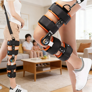 Attelle de <span class=keywords><strong>genou</strong></span> articulée HKJD avec contrôle de l'amplitude de mouvement réglable - Soulagement pour l'arthrose et soutien des ligaments - Product Image 1