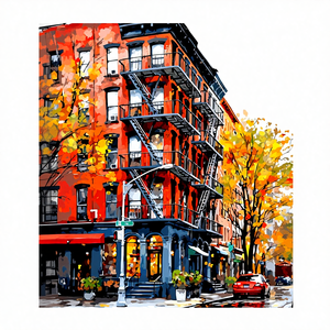 <span class=keywords><strong>Peinture</strong></span> à l'huile numérique de paysage, <span class=keywords><strong>New</strong></span> <span class=keywords><strong>York</strong></span> City, 40*50CM, <span class=keywords><strong>peinture</strong></span> <span class=keywords><strong>acrylique</strong></span> faite à la main, bricolage - Product Image 1