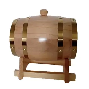 工厂热销批发高品质定制带水龙头的廉价木制酒桶
