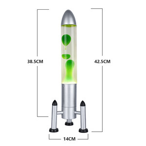 Nuova luce creativa per bambini con camera da letto a LED acqua per bambini la migliore lampada da scrivania a razzo per luce notturna vulcano - Product Image 6