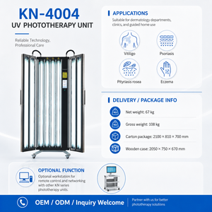 Máquina de Fototerapia UV Móvil KN-4004 con Lámparas <span class=keywords><strong>Philips</strong></span> y Protección de Seguridad para Hospitales y Clínicas - Product Image 1