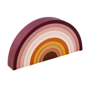 Mô Hình Cầu Đầy Màu Sắc Trò Chơi Tháp Trò Chơi Khối Xây Dựng Cầu Vồng Đồ Chơi Trẻ Em - Product Image 1