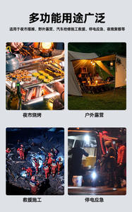 Vente chaude 15w Led Ampoule Rechargeable avec 2 Piles Amovibles 18650 - Product Image 5