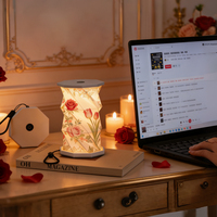 Hati Valentine yang Bersinar: Lampu Kertas Lipat LED Bertenaga Baterai Portabel Logo Kustom Tersedia |   Produsen Langsung