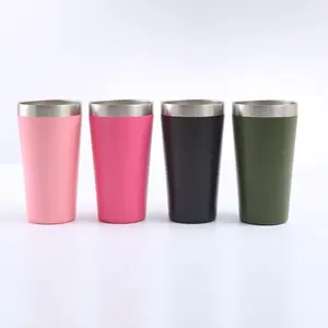 Parede dupla aço inoxidável Tumblers Copo Caneca Pint