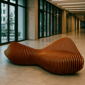 Chaises de salon d'aéroport de luxe Y720 en teck, qualité commerciale, bancs modernes pour parcs publics, meubles de jardin résistants aux intempéries - Product Image 2