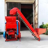 Vente chaude automatique dépoussiérage sans dommage au germe Type de battage automatique double ventilateurs 800 modèle décortiqueur d'arachides pour la maison