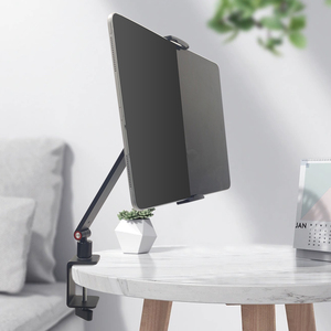 360 độ có thể điều chỉnh linh hoạt kim loại điện thoại đứng Tablet PC di động máy tính để bàn kẹp chủ lười biếng dài có khớp nối góc giường - Product Image 3
