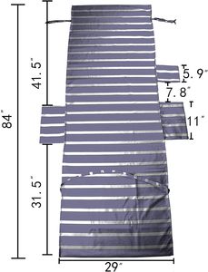 Gestreepte Strandstoelhoes Handdoek, Zwembad <span class=keywords><strong>Lounge</strong></span> <span class=keywords><strong>Chaise</strong></span> Handdoek Ligstoel Hoes, <span class=keywords><strong>Chaise</strong></span> <span class=keywords><strong>Lounge</strong></span> Handdoekenhoes Met Opbergvakken Aan De Zijkant - Product Image 5