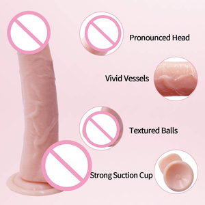 Dildo à sangle en silicone souple de 7,6 pouces, personnalisable et très vendu, <span class=keywords><strong>avec</strong></span> sangle réglable pour femmes et couples - Product Image 5