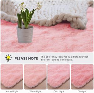 Thiết kế mới sang trọng trang trí nội thất nhà phòng khách Fluffy lông thảm Polyester xù xì thảm và thảm sàn - Product Image 4