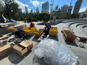 Hạnh Phúc 6 inch 25 Shot sắt pháo hoa Rack hiển thị cho sợi thủy tinh vữa Ống vữa <span class=keywords><strong>Launcher</strong></span> - Product Image 4