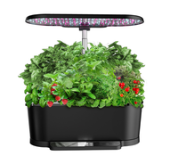 Système de culture hydroponique d'intérieur avec éclairage LED à spectre complet, kit de jardin d'herbes intelligent avec affichage numérique