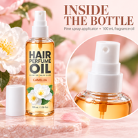 Minyak Parfum Rambut Private Label Oem Odm Ekstrak Camellia Wild Rose Hyacinth Daffodil Perbaiki Rambut Kering Mengembang Rusak 100Ml