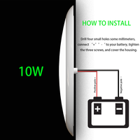 DAMAVO - Lumière de toit LED marine ultra-mince 3 pouces 7 pouces étanche 12V-24V pour bus, camping-car, intérieur automobile