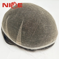 Prothèses capillaires indiennes 8x10 en dentelle suisse complète pour hommes, densité légère 90% 100%, extensions de cheveux humains, prothèse capillaire pour hommes