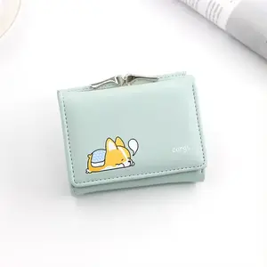 2024 credit card custom wholesale cool design pu leather brand names women purses wallet