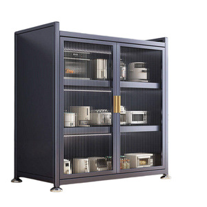 Étagère de cuisine, armoire de rangement domestique multi-niveaux sur pied, pour four à micro-ondes, anti-poussière et multifonctionnelle - Product Image 5