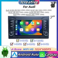 Autoradio Android pour Audi A4 B6/B7 S4 RS4 pour Seat Exeo, Lecteur Multimédia Vidéo Carplay 2 Din Stéréo Auto Audio Navigation GPS