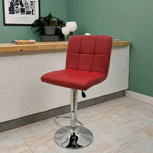 Phân thanh màu đỏ có thể được điều chỉnh chiều cao Thanh Gia Đình Thanh Cocktail ghế dễ dàng để làm sạch mạnh mẽ và bền - Product Image 2