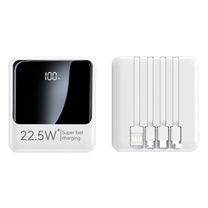 แบตสำรอง KX18บางเฉียบแบบพกพา10000มิลลิแอมป์ต่อชั่วโมง LI-polyercable ชาร์จเร็ว22.5วัตต์20000มิลลิแอมป์ต่อชั่วโมง USB Type-C อินพุต USB จอแสดงผล LED - Product Image 2