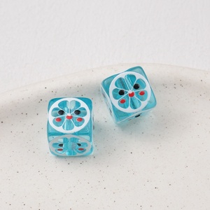 Nuevas Cuentas Acrílicas de 14mm en Colores Variados, Tipo Cubo de Hielo, Marca <span class=keywords><strong>Leomon</strong></span>, para Collares Gruesos y Fabricación de Joyería - Product Image 3