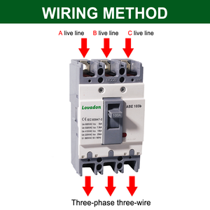 ABN 3P MCCB เบรกเกอร์100A 690V ความสามารถในการทำลายสูงถึง35KA 50/60Hz CE ISO อุตสาหกรรม - Product Image 4