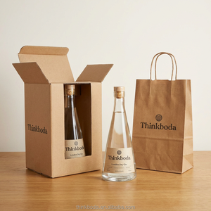 Botella de Ginebra Cónica de Lujo de 750 ml, Caja de Regalo Personalizada, Marca Integrada de Licores, Solución para Regalos Navideños - Product Image 2