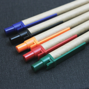 Bolígrafos ecológicos personalizados con logotipo, bolígrafos reciclados, bolígrafos retráctiles con agarre cómodo natural - Product Image 3