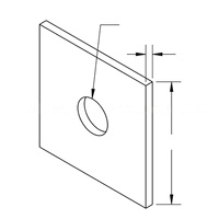 Solutions de fixation de qualité industrielle Rondelles carrées galvanisées à chaud Style fendu Laiton Zinc DIN Rondelle plate Métal Caoutchouc Autre